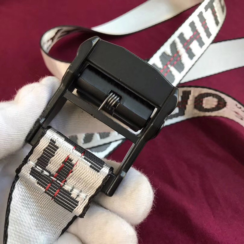 Off-White Waist Belt in White With Black Buckle