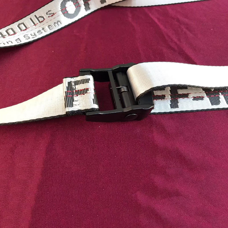 Off-White Waist Belt in White With Black Buckle