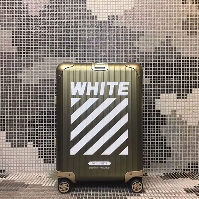 Off-White x Rimowa Limited Version Boarding Case 20 Inch(Gold)