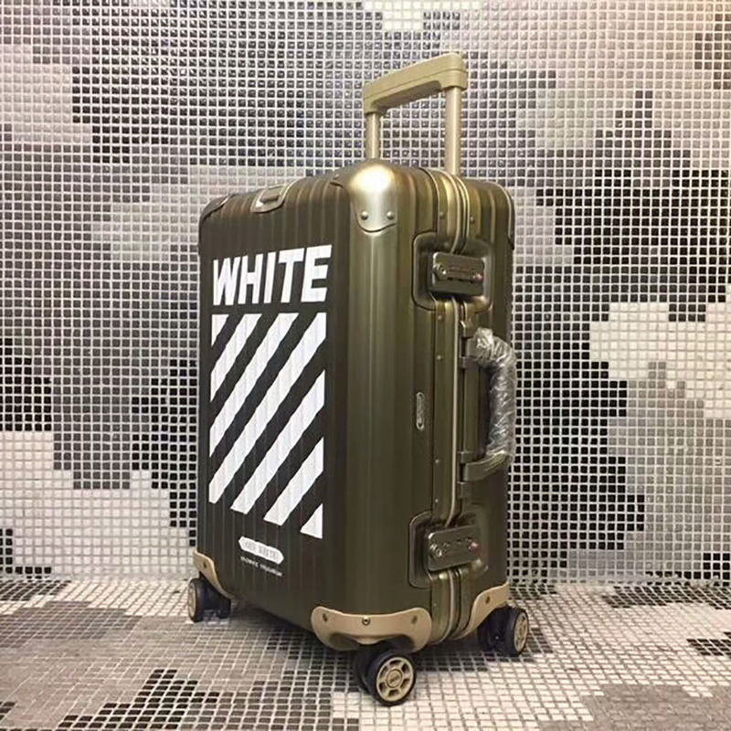 Off-White x Rimowa Limited Version Boarding Case 20 Inch(Gold)