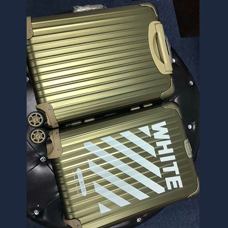 Off-White x Rimowa Limited Version Boarding Case 20 Inch(Gold)