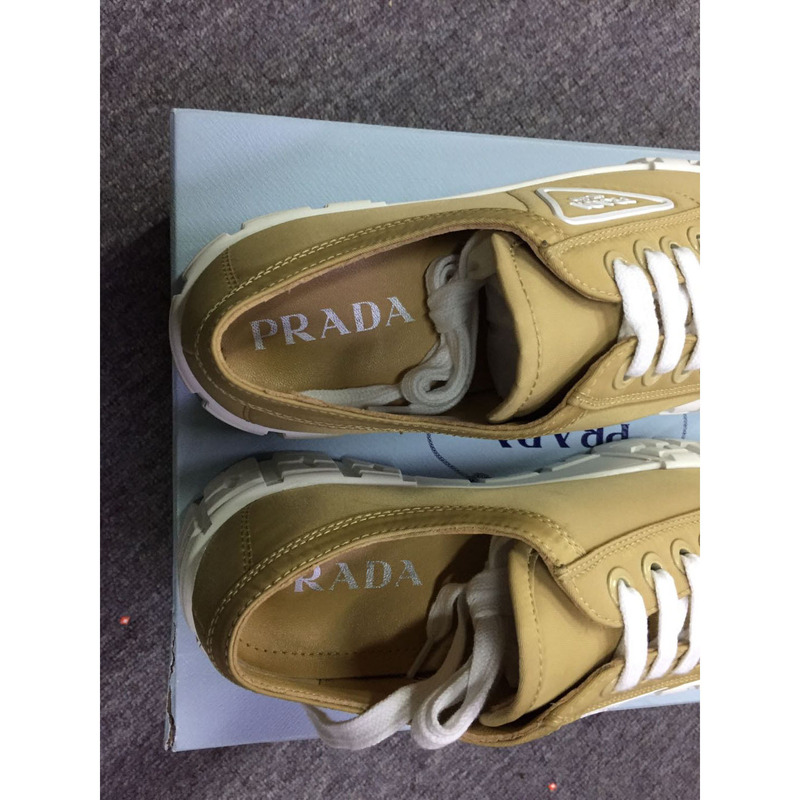 Pra*a triangular logo plaque sneakers