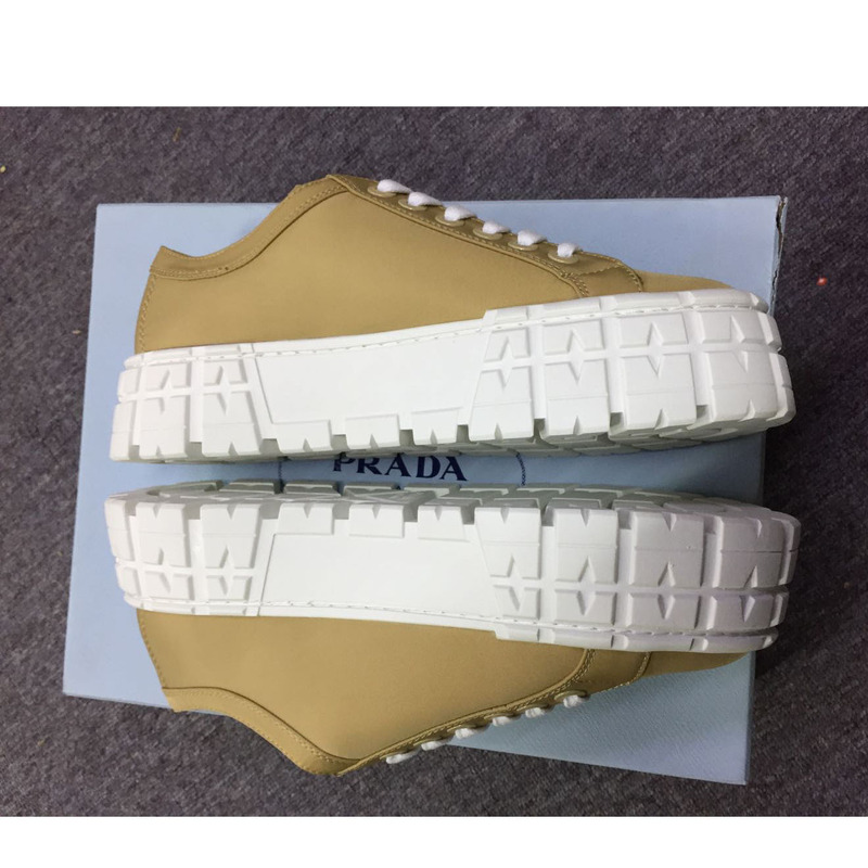 Pra*a triangular logo plaque sneakers