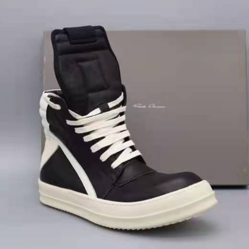 Rick Owens Geobasket High Top Sneakers Black