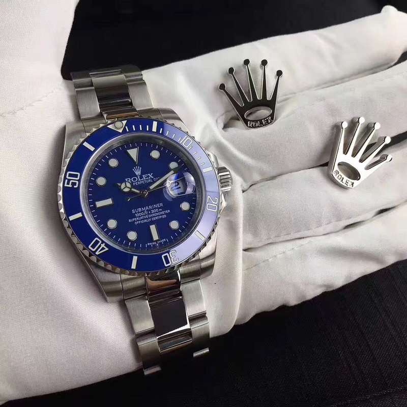 High Quality Rolex Oyster Perpetua Blue Dial Watch