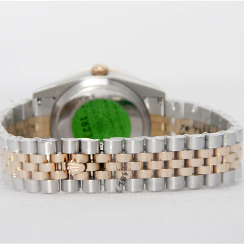 High Quality Rolex Datejust Stainless Steel and Jubille Bracelet Champagne Diamond Dial Full Diamond Bezel Watch