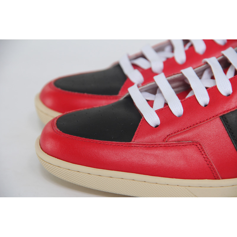 Limited Version Red Leather High-Top Sneakers?With  White Inner