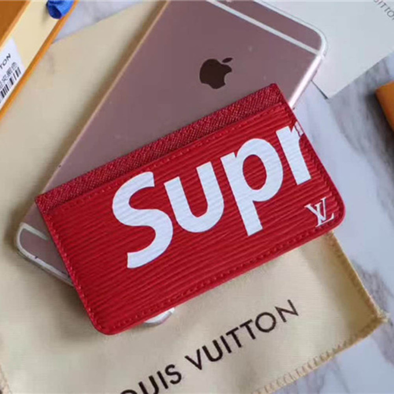 Sup*e x lv card holder red