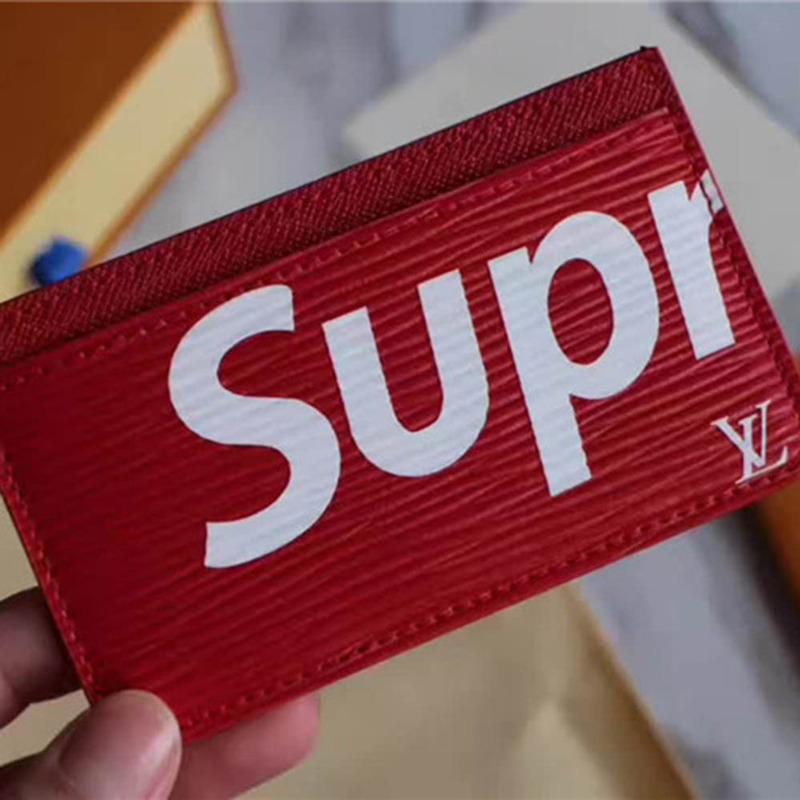 Sup*e x lv card holder red