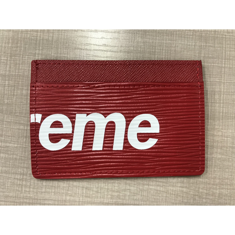 Sup*e x lv card holder red