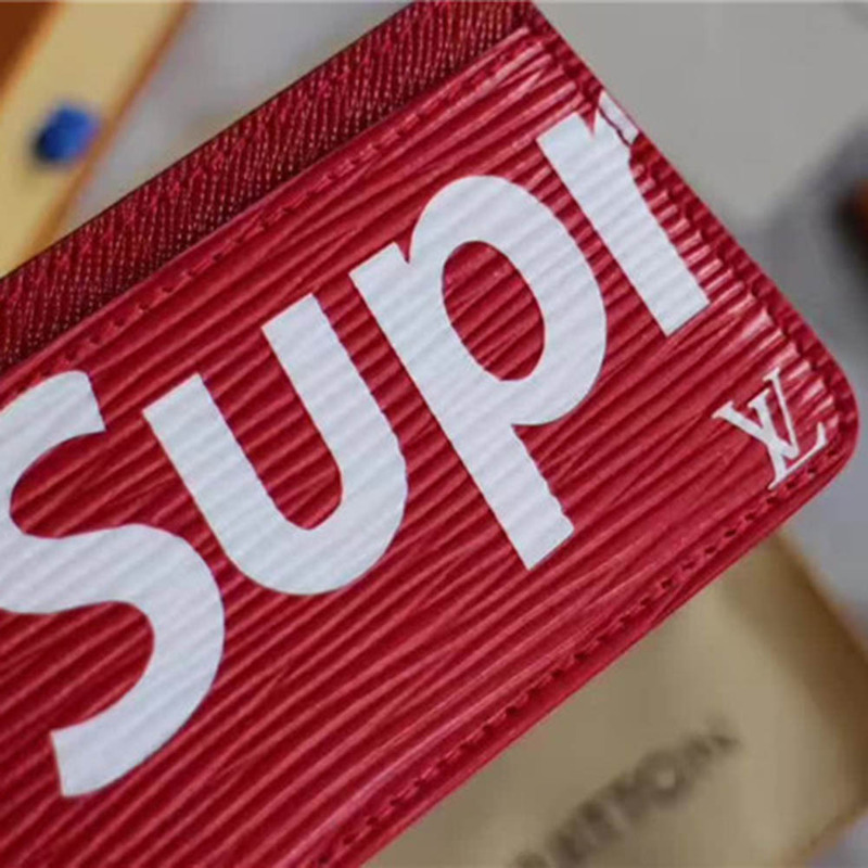 Sup*e x lv card holder red