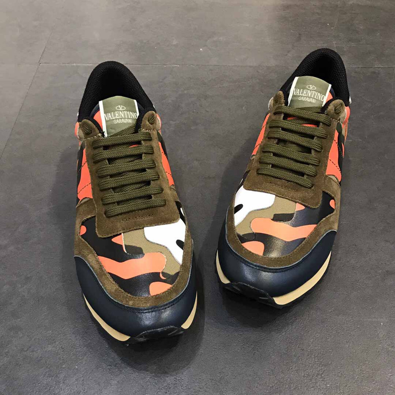 Valentino Garavani Camo Rockrunner Sneakers