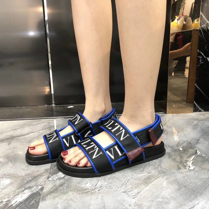 Valentino VLTN Platform Sandals in Blue