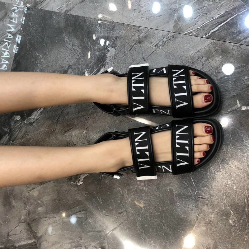 Valentino VLTN Platform Sandals in Black