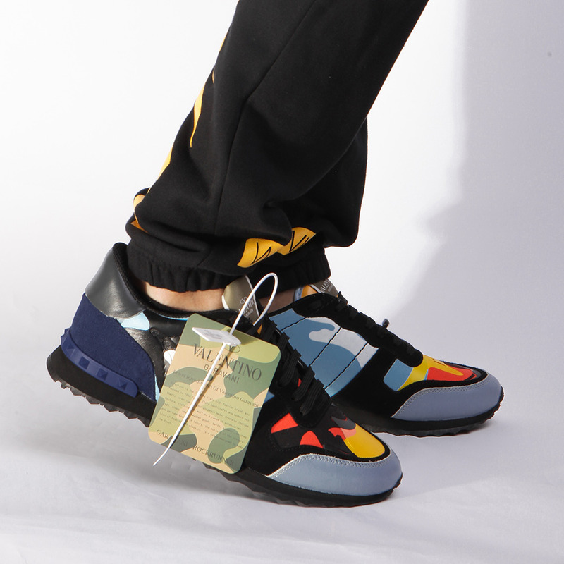 Valentino Camouflage Rockrunner(Blue&Orange)