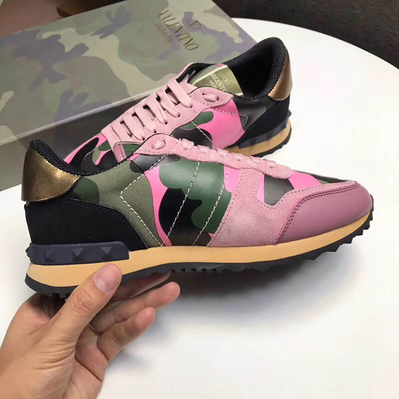 Valentino Pink Camouflage Rockrunner