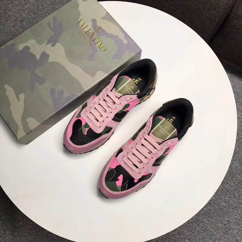 Valentino Pink Camouflage Rockrunner