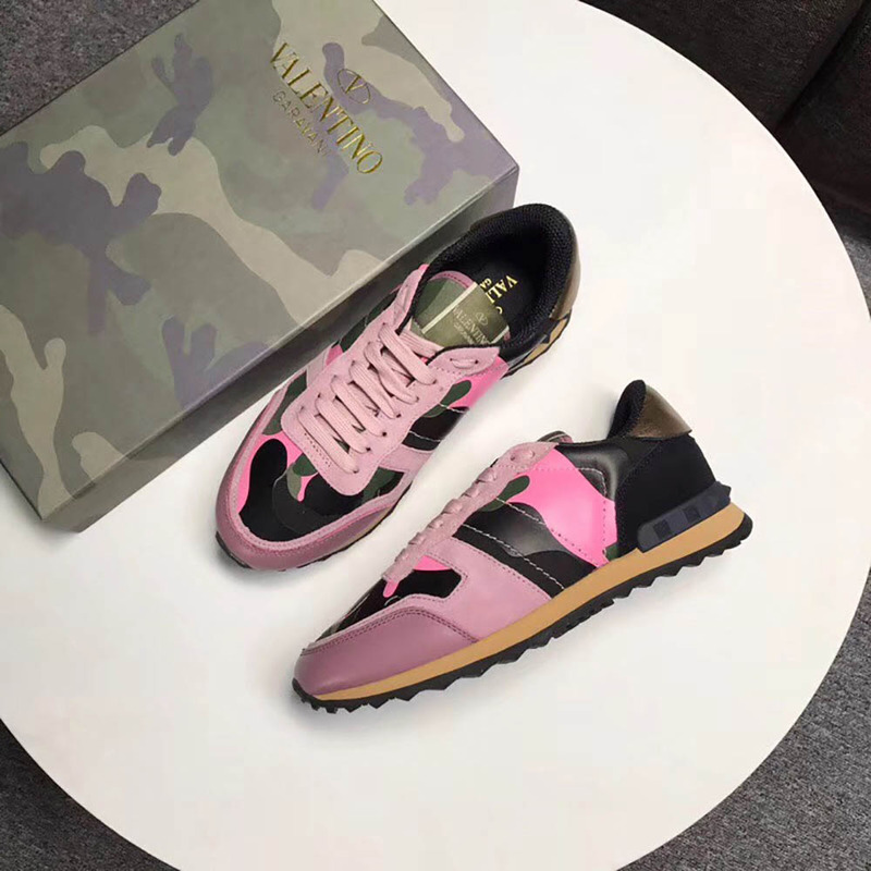 Valentino Pink Camouflage Rockrunner