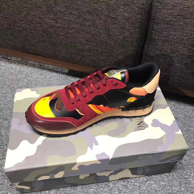 Valentino Camouflage Rockrunner Trainer(70M D. ORANGE)