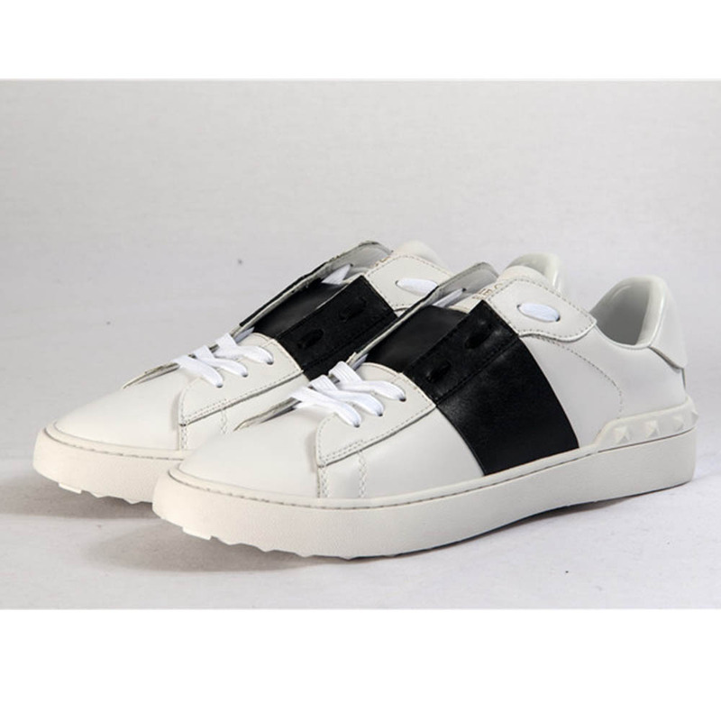 Valentino Open Low Top Black Block Sneakers for Men