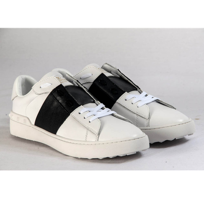 Valentino Open Low Top Black Block Sneakers for Men