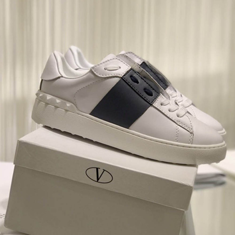 Valentino Open Low Top White/Blue Sneakers