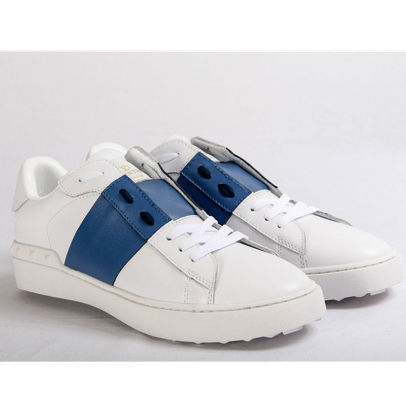 Valentino Open Low Top Blue Block Sneakers