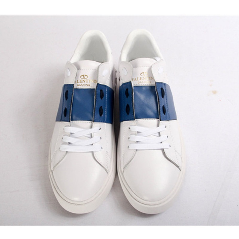 Valentino Open Low Top Blue Block Sneakers