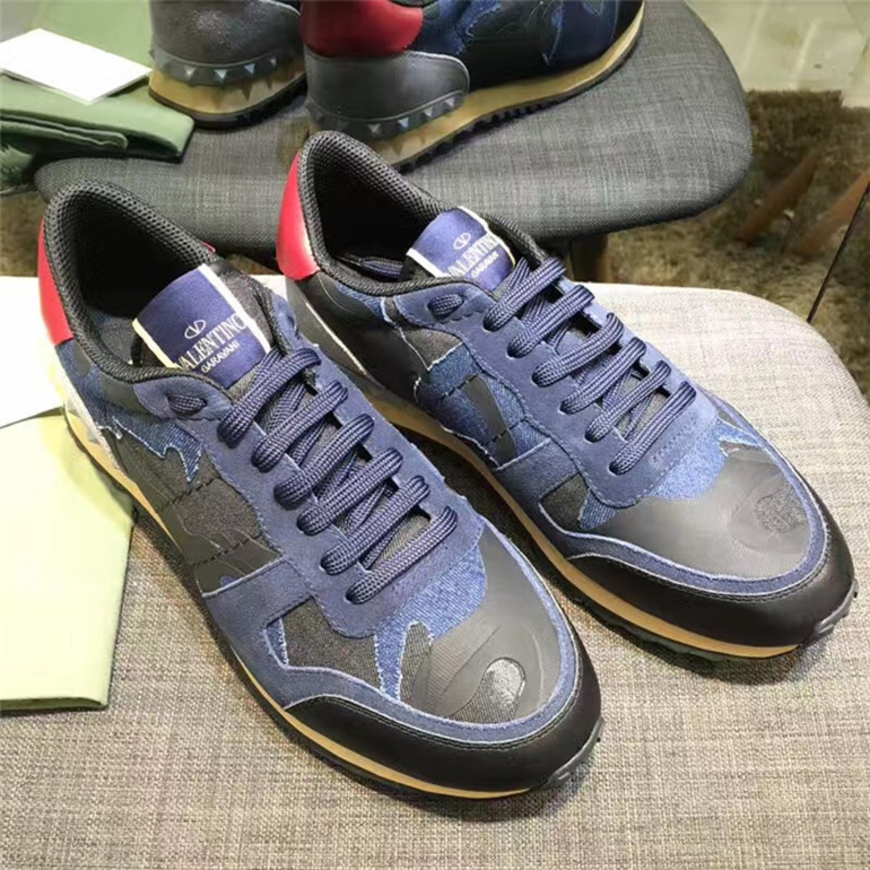 Valentino Rockrunner Blue Sneakers