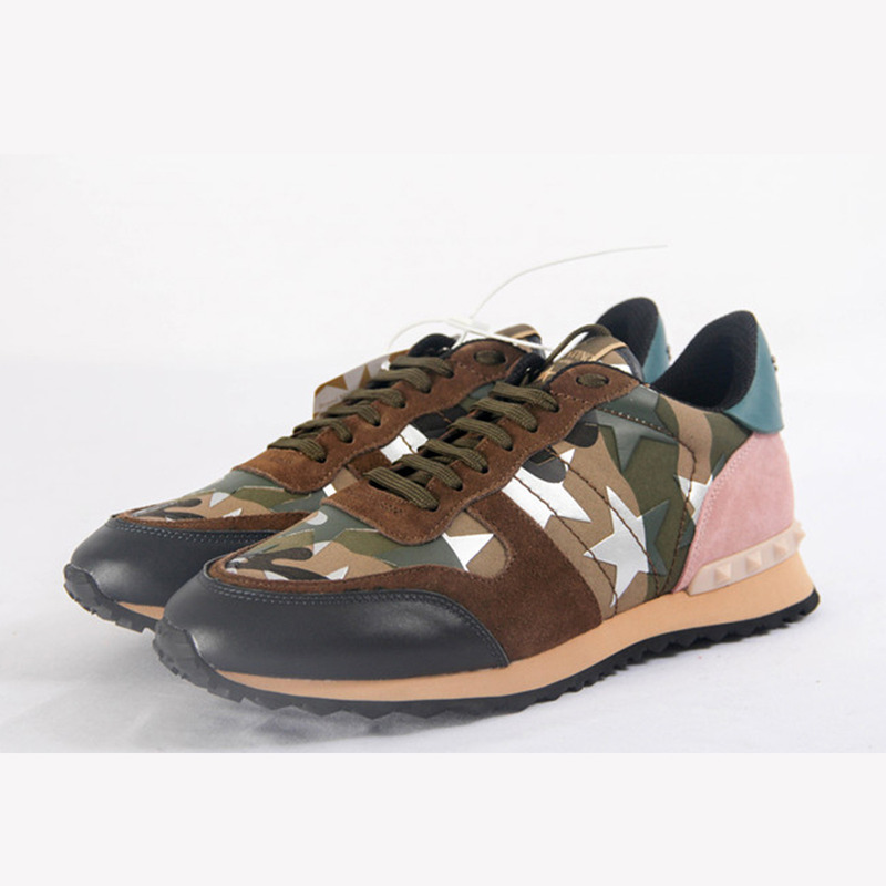 Valentino Garavani Green Camustars Rockrunner Sneakers