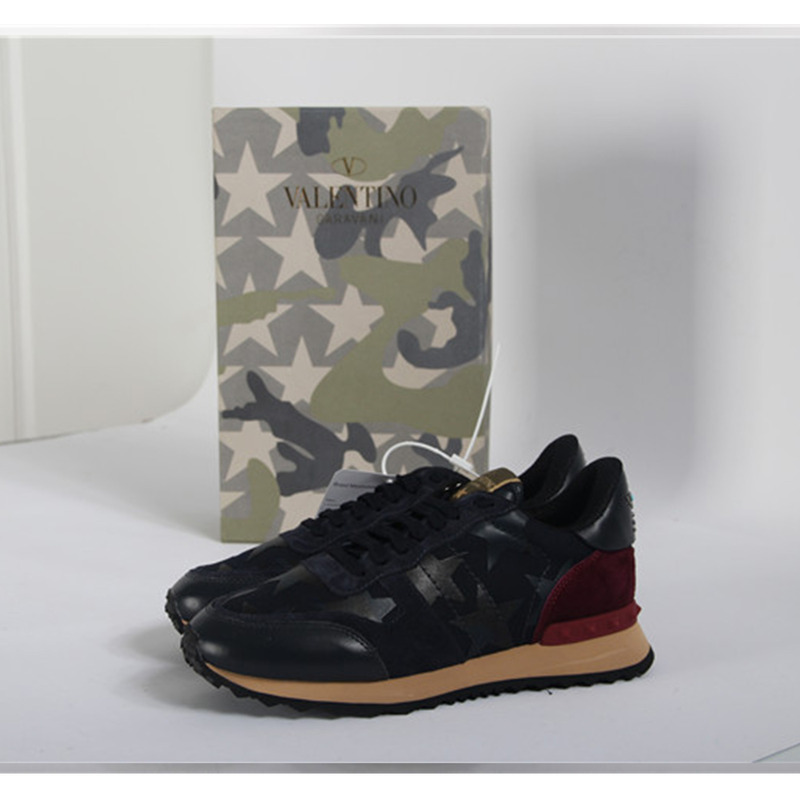 Valentino Sapphire Garavani Rockrunner Camustars Sneakers