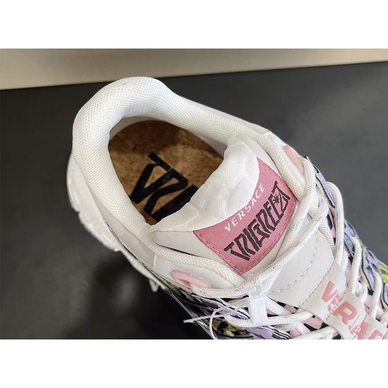 Versace Trigreca Sneakers Purple Pink & Yellow