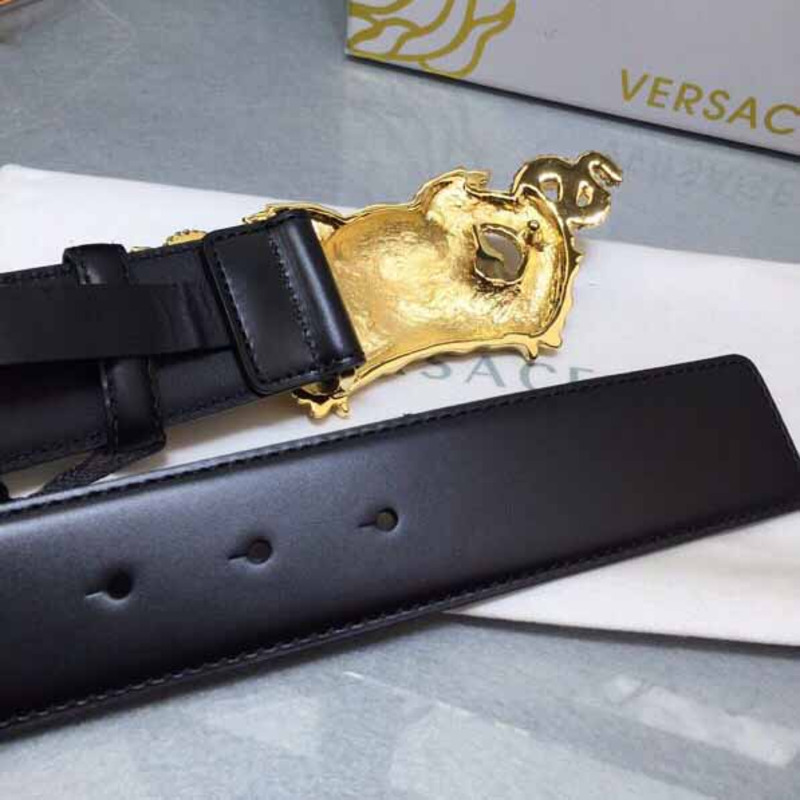 Versace Medusa Head Leather Belt