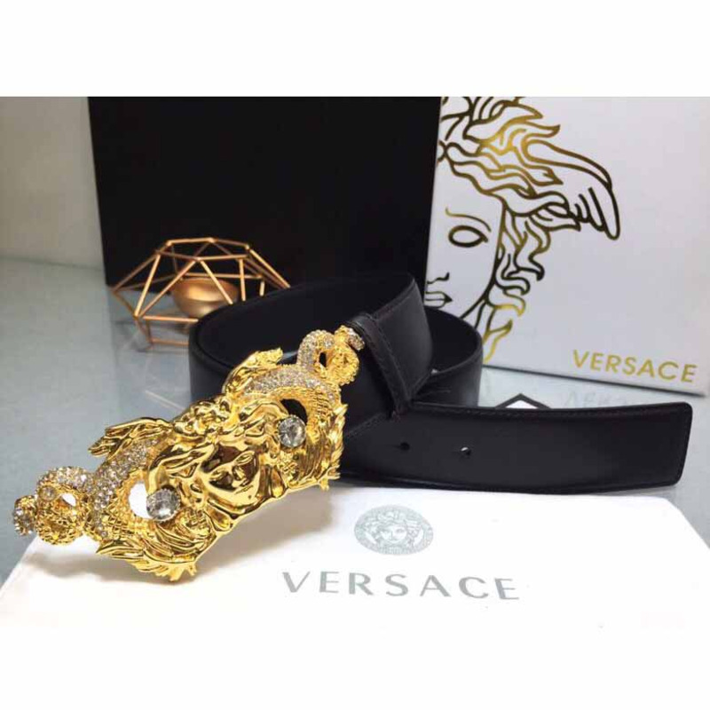 Versace Medusa Head Leather Belt