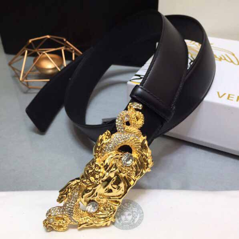 Versace Medusa Head Leather Belt