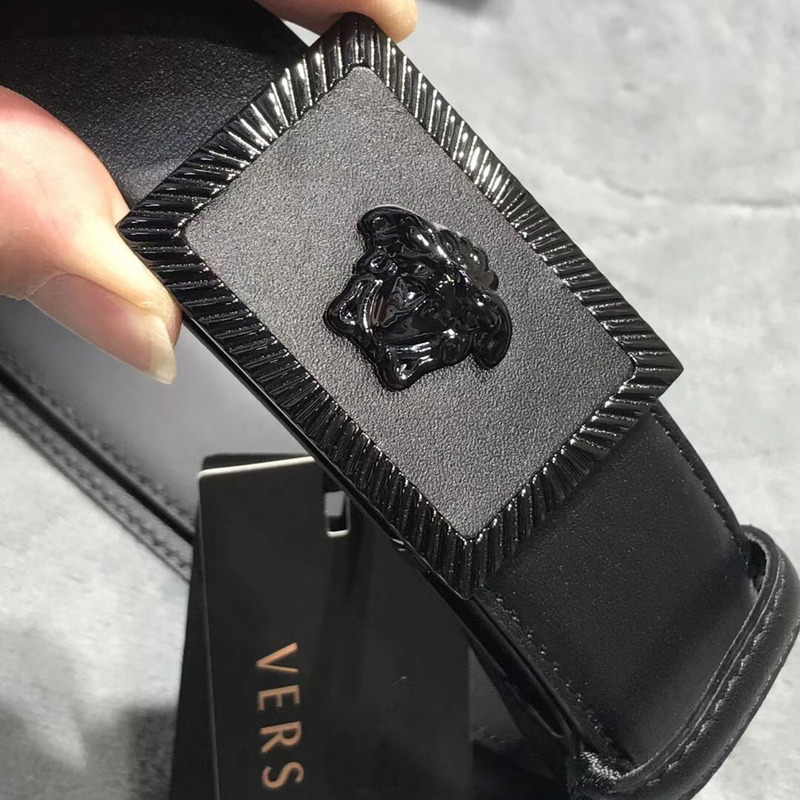 Versace Medusa Head Leather Belt