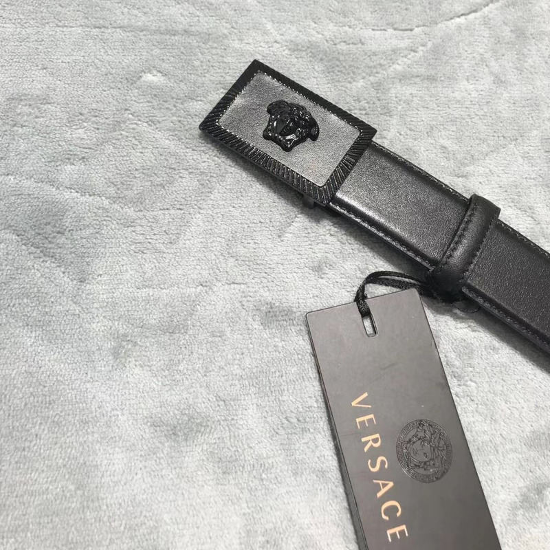 Versace Medusa Head Leather Belt