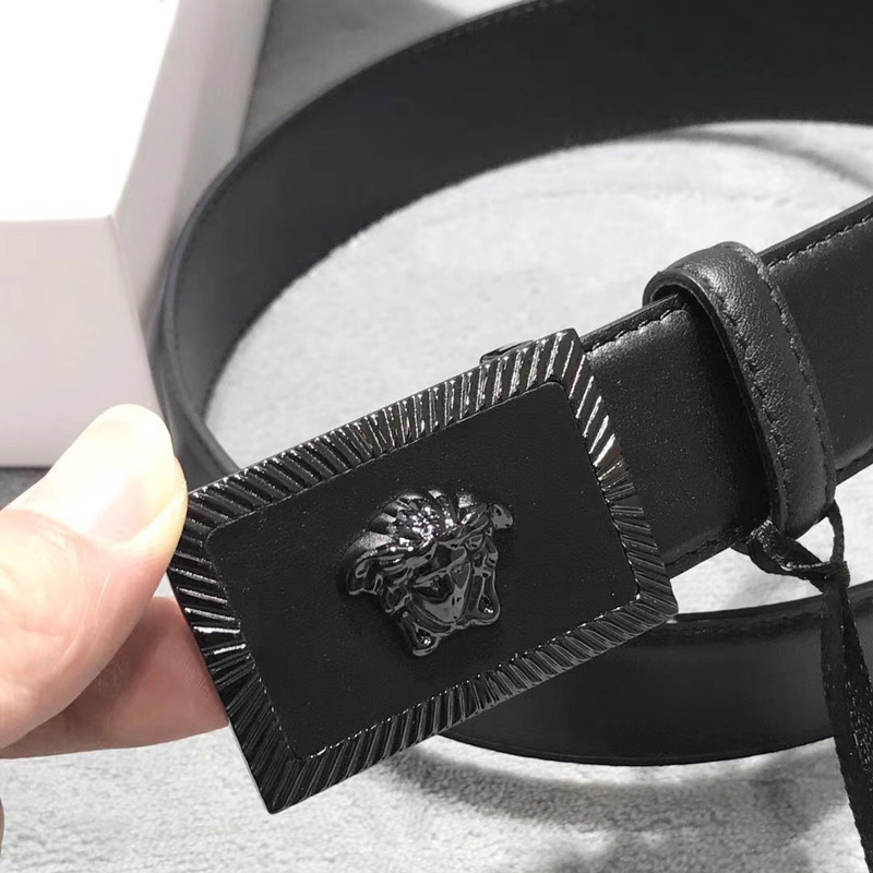 Versace Medusa Head Leather Belt