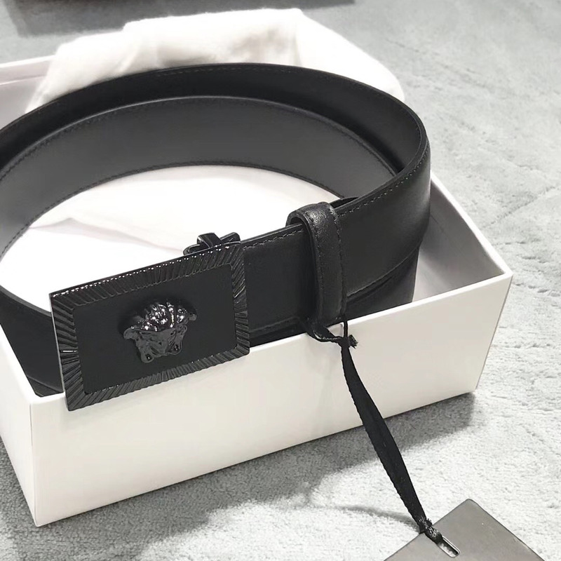 Versace Medusa Head Leather Belt