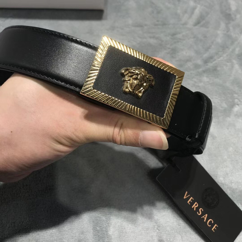 Versace Medusa Head Leather Belt