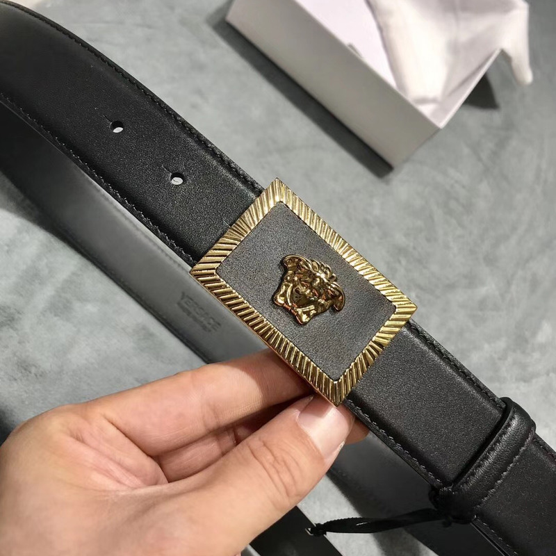 Versace Medusa Head Leather Belt