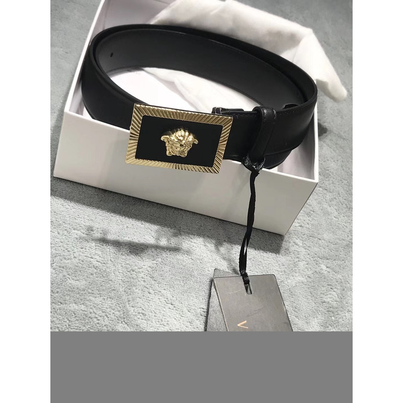 Versace Medusa Head Leather Belt