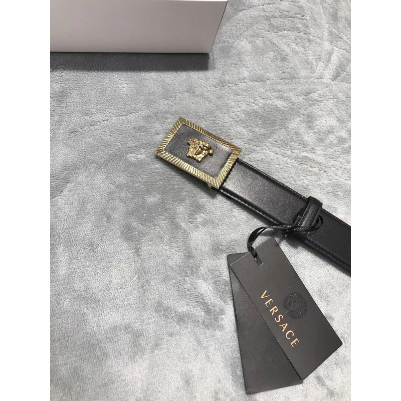 Versace Medusa Head Leather Belt