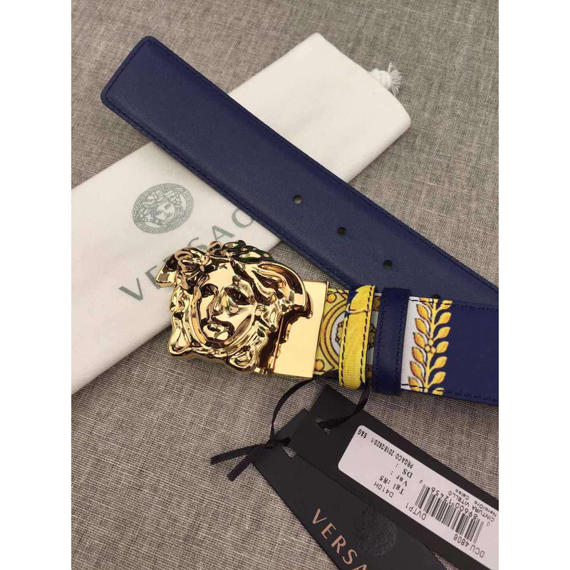 Versace Gold Barocco Print Palazzo Belt