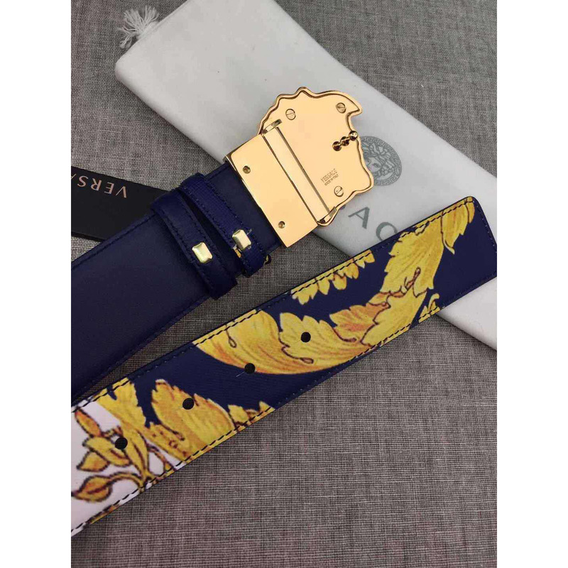 Versace Gold Barocco Print Palazzo Belt