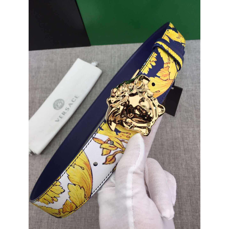 Versace Gold Barocco Print Palazzo Belt