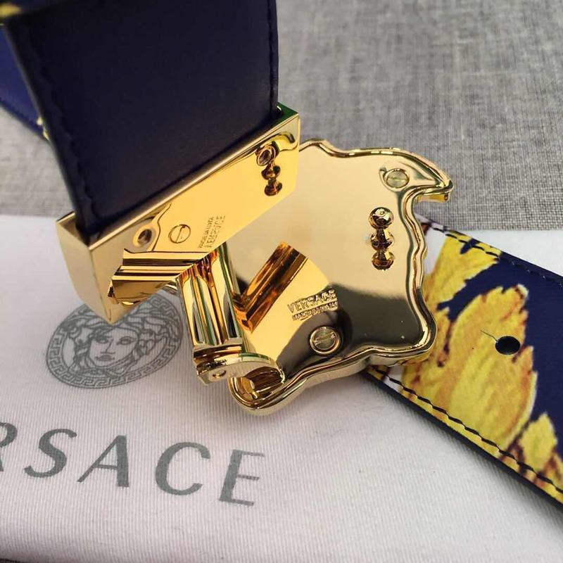 Versace Gold Barocco Print Palazzo Belt