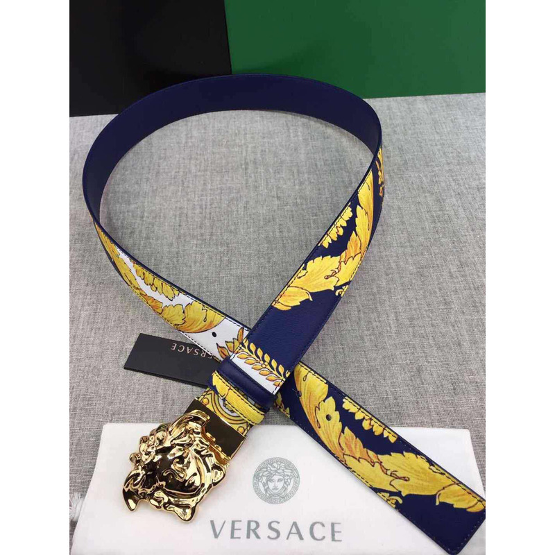 Versace Gold Barocco Print Palazzo Belt