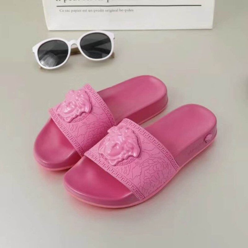 Versace Slides in Pink