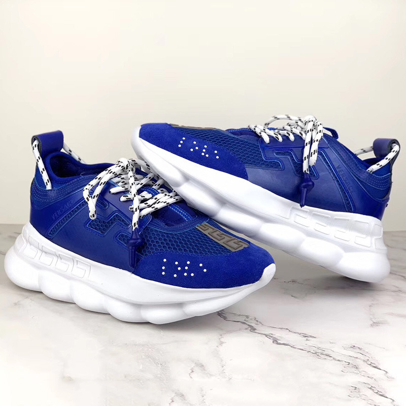 Versace Chain Reaction Sneakers in Blue